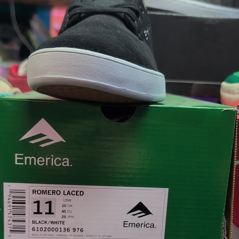 Emerica Romero Laced Black/White Men's Shoes